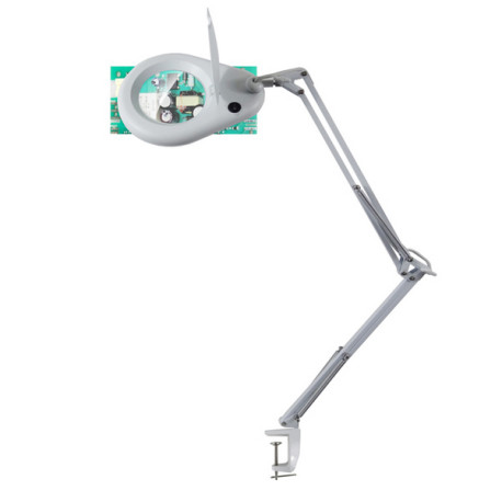 Lampada Zoom - a led - con lente di ingrandimento - 7,7 W - bianco - Unilux