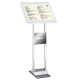 Leggio da pavimento Menu Board LEDMAG - cornice A4 retroilluminata a LED - altezza 110 cm - Tecnostyl