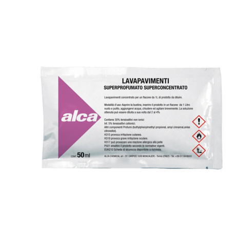 Lavapavimenti Linea Monodose - superprofumato - Alca - bustina da 50 ml