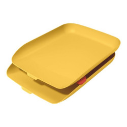 Leitz Cosy - Vassoio per lettere - per A4, C4 - giallo caldo (pacchetto di 2)