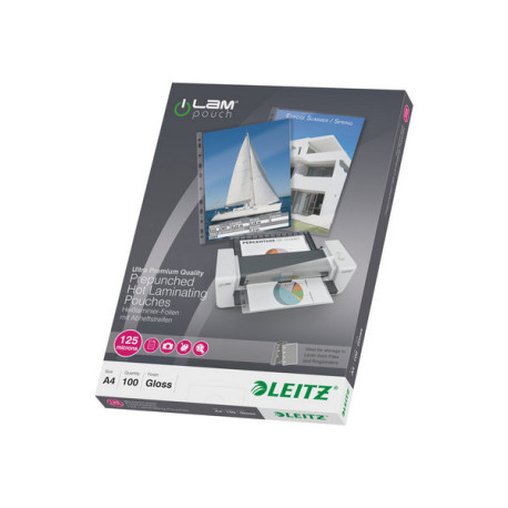 Leitz iLAM - Brillante, cristallino - A4 (210 x 297 mm) rivestimento di plastificazione - per Leitz iLAM touch A3 turbo, iLAM t