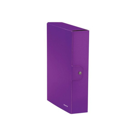 Leitz WOW - Cartella a scatola - larghezza dorsale 80 mm - per 250 x 350 mm - viola