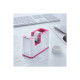 Leitz WOW - Dispenser con nastro ufficio - scrivania - nastro bianco, erogatore rosa metallizzato