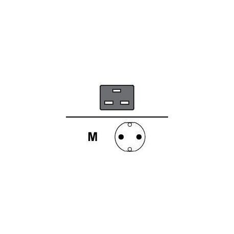 Lenovo - Cavo di alimentazione - IEC 60320 C13 a CEE 7/7 (M) - 250 V c.a. V - 2.8 m - Italia - per ThinkSystem DE4000H Hybrid- 