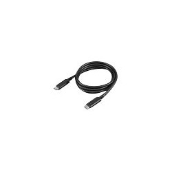 Lenovo - Cavo USB - 24 pin USB-C (M) a 24 pin USB-C (M) - 20 V - 5 A - 1 m - supporto 4K, Trasmissione Alimentazione USB (5A, 1