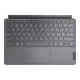 Lenovo - Custodia tastiera e carta (keyboard cover) - senza fili - POGO pin, Bluetooth 5.1 - QWERTY - grigio temporale tastiera