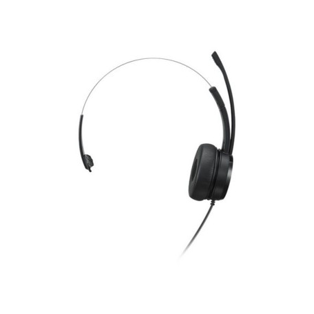 Lenovo 100 - Cuffie con microfono - on-ear - cablato - USB-A - nero - per IdeaPad S340-14- ThinkCentre M80s Gen 3- M90a Gen 3- 