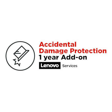 Lenovo Accidental Damage Protection - Copertura da danni accidentali (per sistema con 1 anno di garanzia in sito) - 1 anno - pe