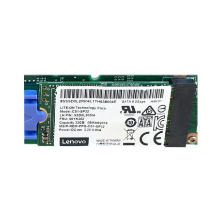 Lenovo ThinkSystem CV1 - SSD - 32 GB - interno - M.2 - SATA 6Gb/s - per ThinkSystem SR250- SR630 V2- SR645- SR650 V2- SR665- SR