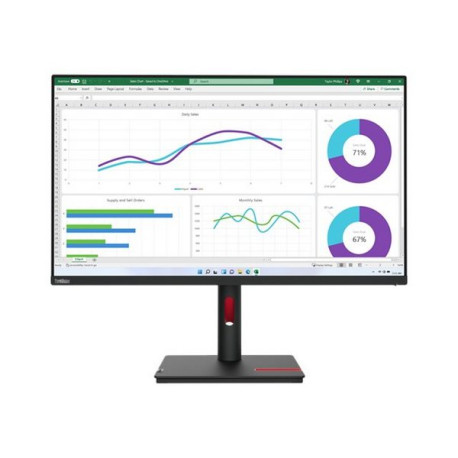 Lenovo ThinkVision T32h-30 - Monitor a LED - 31.5" - 2560 x 1440 WQHD @ 60 Hz - IPS - 350 cd/m² - 1000:1 - 4 ms - HDMI, Display