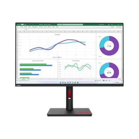 Lenovo ThinkVision T32p-30 - Monitor a LED - 31.5" - 3840 x 2160 4K - IPS - 350 cd/m² - 1000:1 - HDR10 - 4 ms - HDMI, DisplayPo