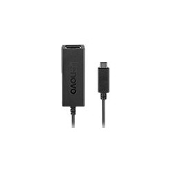 Lenovo USB-C to Ethernet Adapter - Adattatore di rete - USB-C - Gigabit Ethernet x 1 - nero - per ThinkBook 14s Yoga G2 IAP- Th