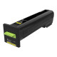 Lexmark - Alta resa - giallo - originale - cartuccia toner LCCP - per Lexmark CS820de, CS820dte, CS820dtfe