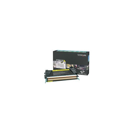 Lexmark - Alta resa - giallo - originale - cartuccia toner LRP - per Lexmark CS736dn, CS748de