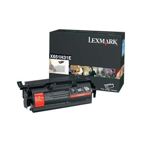 Lexmark - Alta resa - nero - originale - cartuccia toner - per Lexmark X651, X652, X654, X656, X658