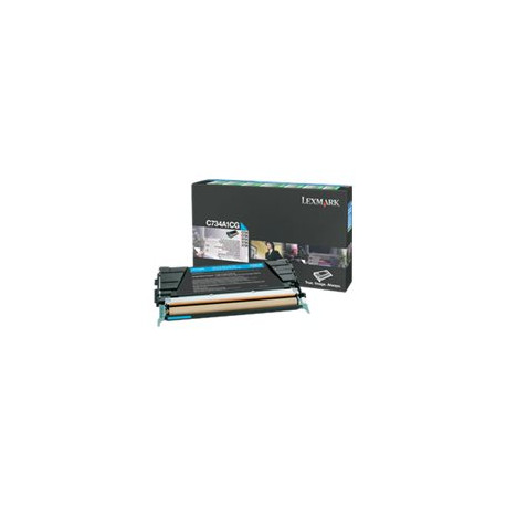 Lexmark - Ciano - originale - cartuccia toner LCCP, LRP - per Lexmark C734, C736, X734, X736, X738