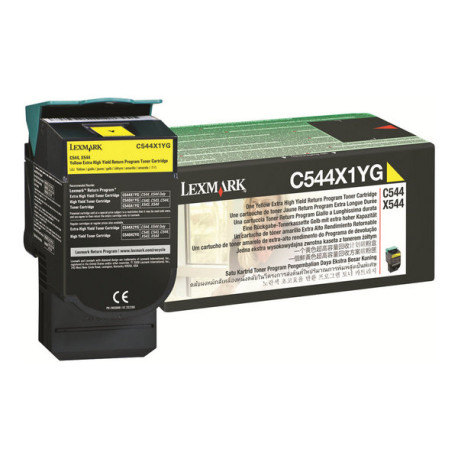 Lexmark - Extra High Yield - giallo - originale - cartuccia toner LCCP, LRP - per Lexmark C544, C546, X544, X546, X548