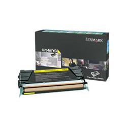 Lexmark - Giallo - originale - cartuccia toner LCCP, LRP - per Lexmark C734, C736, X734, X736, X738