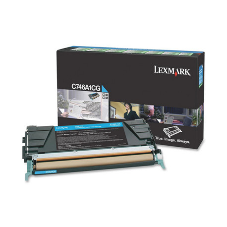 Lexmark - Toner - Ciano - C746A1CG - return program - 7.000 pag