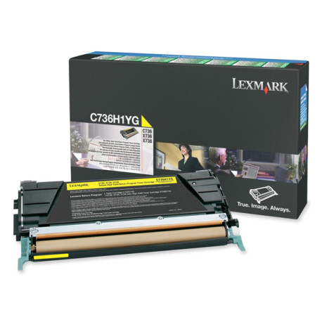 Lexmark - Toner - Giallo - C736H1YG - return program - 10.000 pag