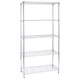 Libreria Archimede Light - 5 ripiani - acciaio cromato - 36x90x177 cm - Serena Group