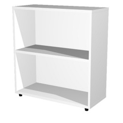 Libreria modulare bassa - a giorno - 76x32x81,5 cm - bianco - Artexport