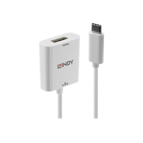 Lindy - Adattatore video esterno - USB-C 3.1 - DisplayPort - bianco