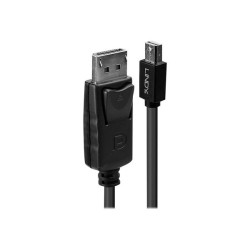 Lindy - Cavo DisplayPort - DisplayPort (M) a Mini DisplayPort (M) - 1 m - chiusura aggancio - nero