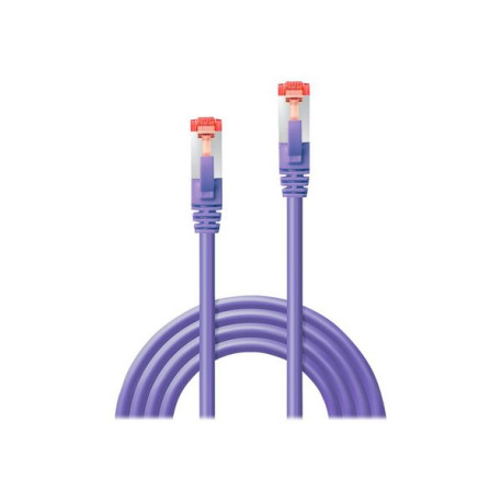 Lindy - Cavo patch - RJ-45 (M) a RJ-45 (M) - 1 m - SFTP, PiMF - CAT 6 - antiaggrovigliamento - viola