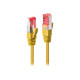 Lindy - Cavo patch - RJ-45 (M) a RJ-45 (M) - 1 m - SFTP, PiMF - CAT 6e - stampato, antiaggrovigliamento - giallo