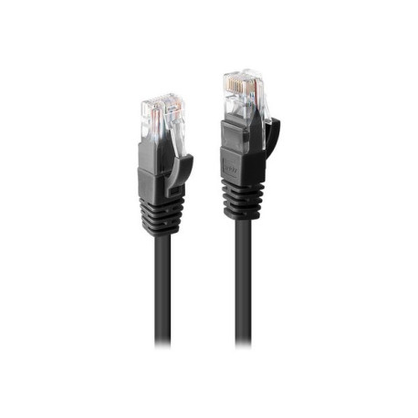 Lindy - Cavo patch - RJ-45 (M) a RJ-45 (M) - 1 m - UTP - CAT 6 - stampato, antiaggrovigliamento - nero