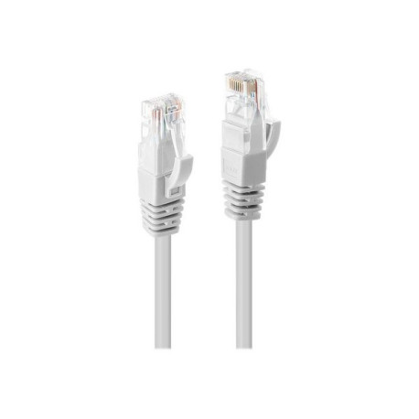 Lindy - Cavo patch - RJ-45 (M) a RJ-45 (M) - 1 m - UTP - CAT 6 - stampato, antiaggrovigliamento, bloccato - bianco