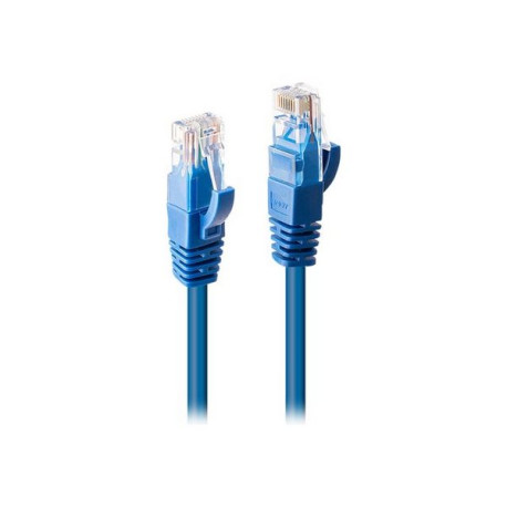 Lindy - Cavo patch - RJ-45 (M) a RJ-45 (M) - 1 m - UTP - CAT 6 - stampato, antiaggrovigliamento, bloccato - blu