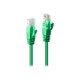 Lindy - Cavo patch - RJ-45 (M) a RJ-45 (M) - 1 m - UTP - CAT 6 - stampato, antiaggrovigliamento, bloccato - verde