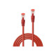 Lindy - Cavo patch - RJ-45 (M) a RJ-45 (M) - 1.5 m - SFTP, PiMF - CAT 6e - antiaggrovigliamento - rosso