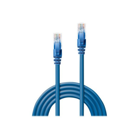 Lindy - Cavo patch - RJ-45 (M) a RJ-45 (M) - 10 m - UTP - CAT 6 - antiaggrovigliamento, bloccato - blu