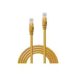 Lindy - Cavo patch - RJ-45 (M) a RJ-45 (M) - 10 m - UTP - CAT 6 - stampato, antiaggrovigliamento, bloccato - giallo