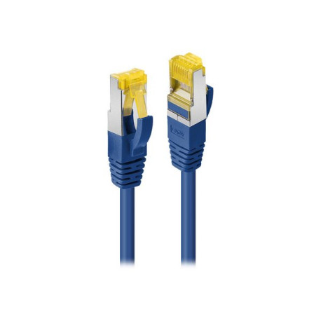 Lindy - Cavo patch - RJ-45 (M) a RJ-45 (M) - 15 m - SFTP - CAT 7 (cavo) / CAT 6a (connettori) - senza alogeni, stampato - blu