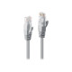 Lindy - Cavo patch - RJ-45 (M) a RJ-45 (M) - 15 m - UTP - CAT 6 - stampato, antiaggrovigliamento, bloccato - grigio