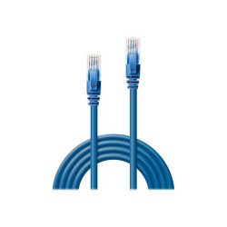 Lindy - Cavo patch - RJ-45 (M) a RJ-45 (M) - 2 m - UTP - CAT 6 - stampato, antiaggrovigliamento - blu