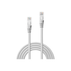 Lindy - Cavo patch - RJ-45 (M) a RJ-45 (M) - 2 m - UTP - CAT 6 - stampato, antiaggrovigliamento, bloccato - bianco