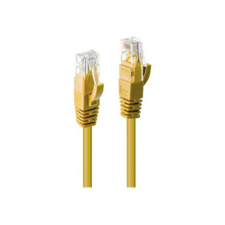 Lindy - Cavo patch - RJ-45 (M) a RJ-45 (M) - 2 m - UTP - CAT 6 - stampato, antiaggrovigliamento, bloccato - giallo