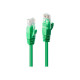 Lindy - Cavo patch - RJ-45 (M) a RJ-45 (M) - 2 m - UTP - CAT 6 - stampato, antiaggrovigliamento, bloccato - verde