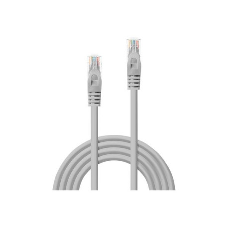 Lindy - Cavo patch - RJ-45 (M) a RJ-45 (M) - 20 m - UTP - CAT 5e - antiaggrovigliamento - grigio