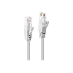 Lindy - Cavo patch - RJ-45 (M) a RJ-45 (M) - 20 m - UTP - CAT 6 - stampato, antiaggrovigliamento, bloccato - bianco