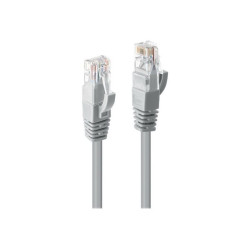 Lindy - Cavo patch - RJ-45 (M) a RJ-45 (M) - 20 m - UTP - CAT 6 - stampato, antiaggrovigliamento, bloccato - grigio