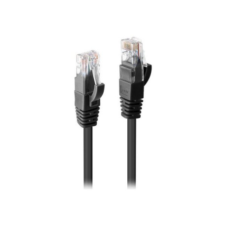 Lindy - Cavo patch - RJ-45 (M) a RJ-45 (M) - 3 m - UTP - CAT 6 - stampato, antiaggrovigliamento - nero