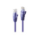 Lindy - Cavo patch - RJ-45 (M) a RJ-45 (M) - 3 m - UTP - CAT 6 - stampato, antiaggrovigliamento, bloccato - viola