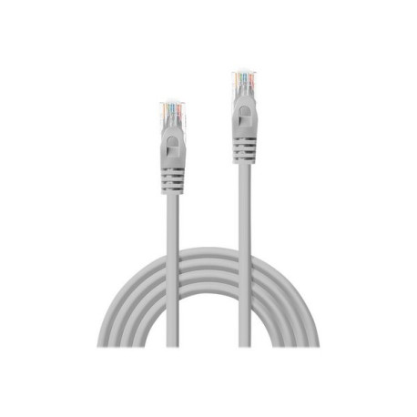 Lindy - Cavo patch - RJ-45 (M) a RJ-45 (M) - 30 m - UTP - CAT 5e - antiaggrovigliamento - grigio