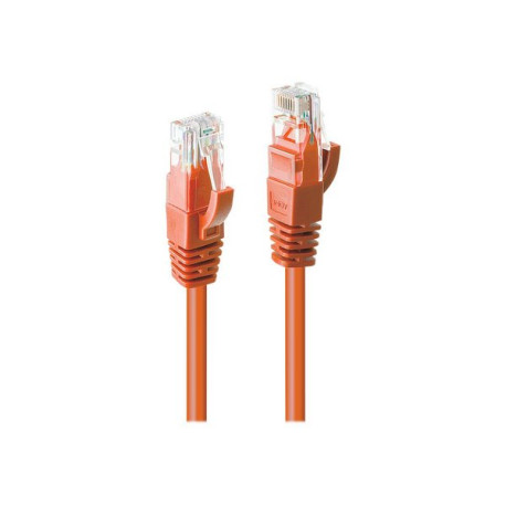 Lindy - Cavo patch - RJ-45 (M) a RJ-45 (M) - 30 m - UTP - CAT 6 - stampato, antiaggrovigliamento, bloccato - arancione